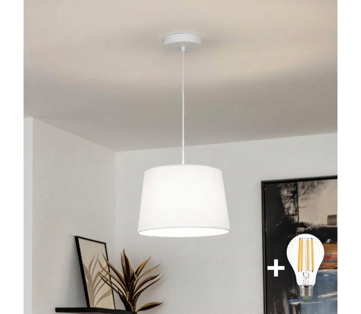 Brilagi - LED luster na lankách CERIA 1xE27/40W/230V pr. 30 cm biela EG300171+EG781035