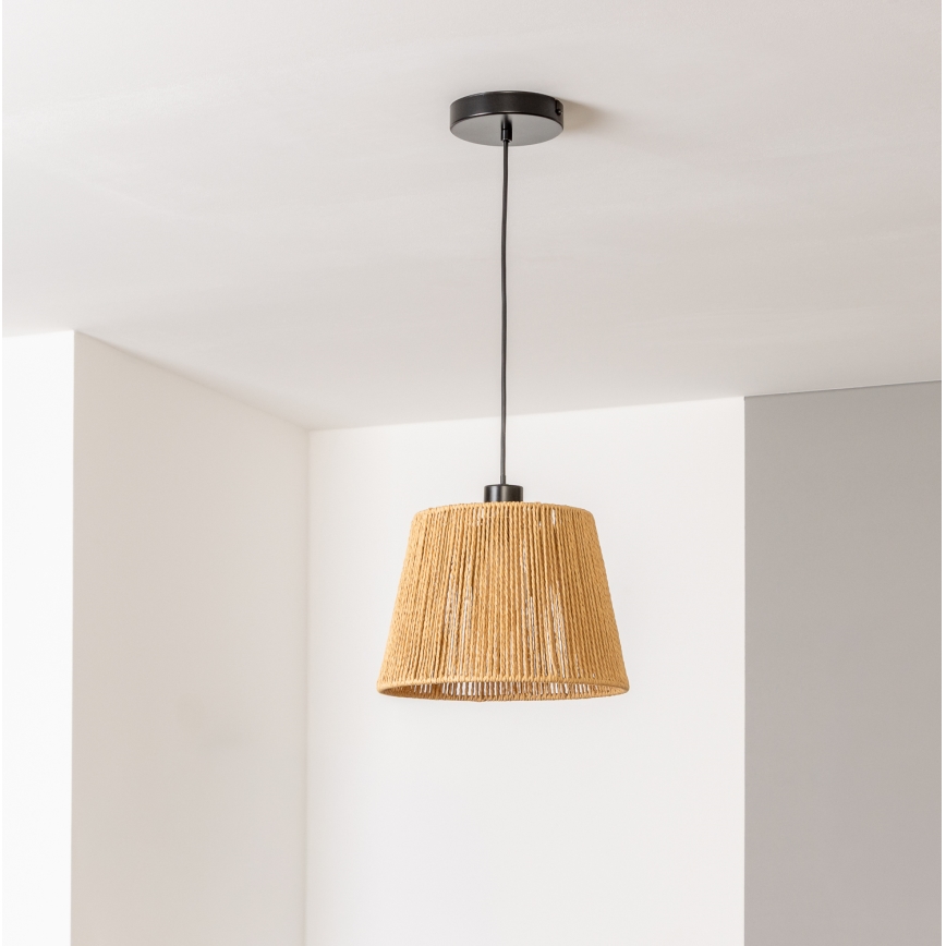Brilagi - LED luster na lankách CERIA BOHO 1xE27/40W/230V pr. 28 cm hnedá