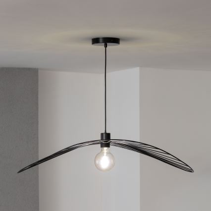 Brilagi - LED luster na lankách CERIA WIRE 1xE27/40W/230V 60x80 cm čierna