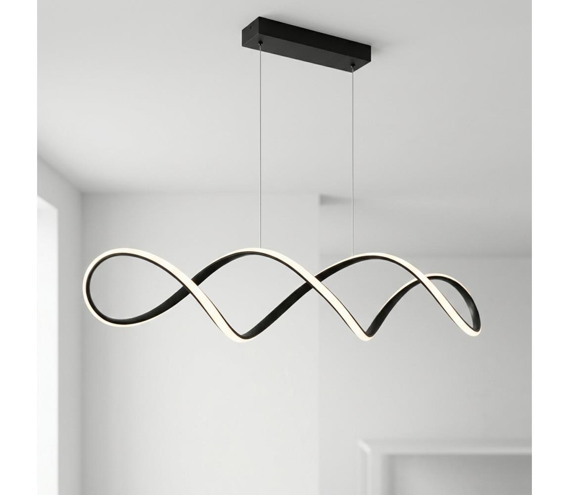 Brilagi - LED luster na lankách DNA LED/41W/230V 4100K čierny BR25053
