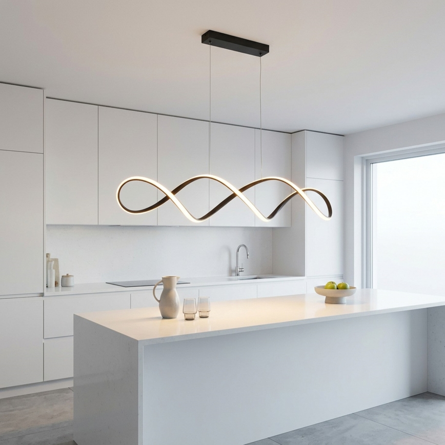 Brilagi - LED luster na lankách DNA LED/41W/230V 4100K čierny