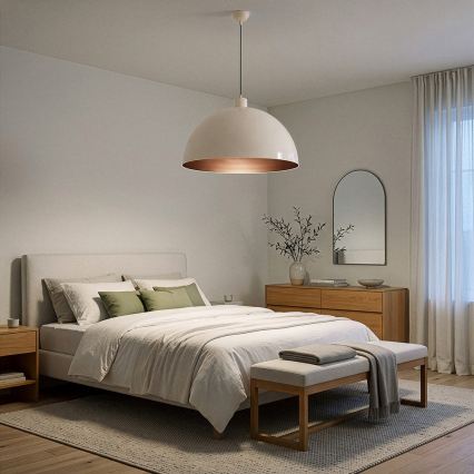Brilagi - LED luster na lankách METALO 1xE27/40W/230V pr. 60 cm béžová/medená