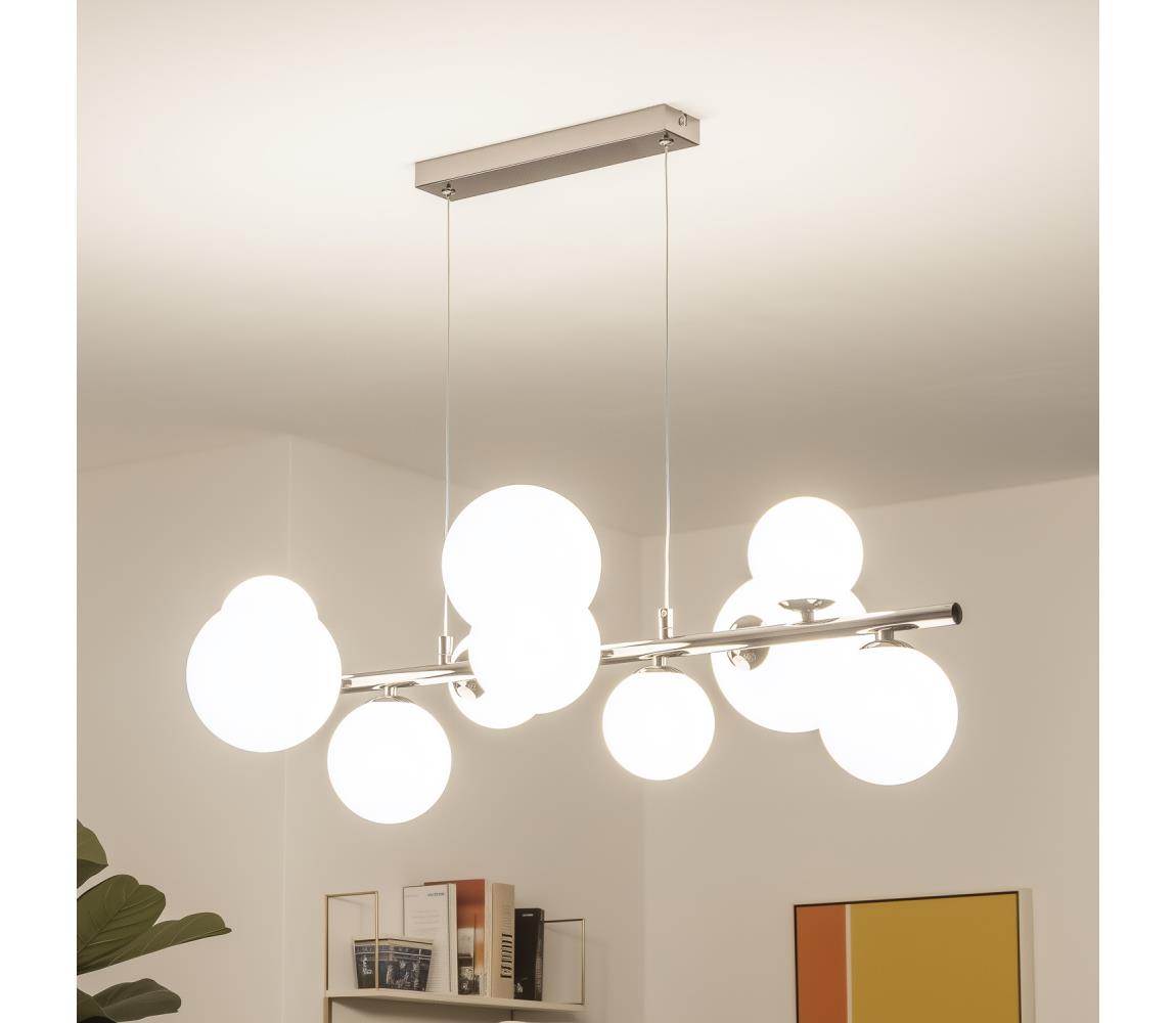 Brilagi - LED luster na lankách MILLA 10xG9/3W/230V čierny chróm/biela 7010-10CW