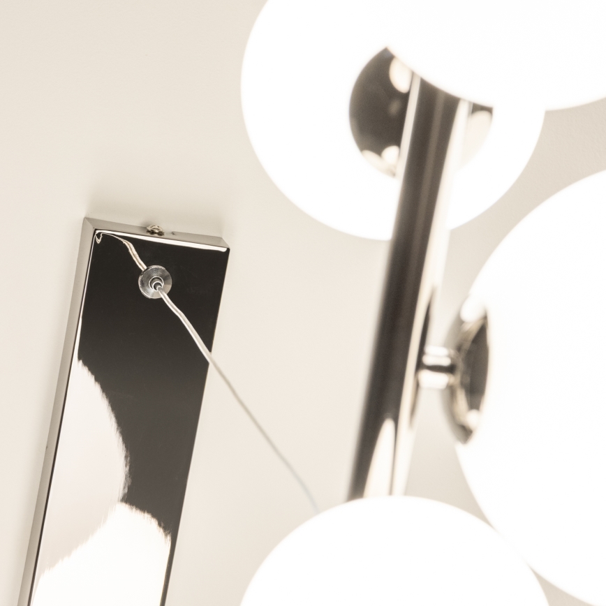 Brilagi - LED luster na lankách MILLA 10xG9/3W/230V čierny chróm/biela