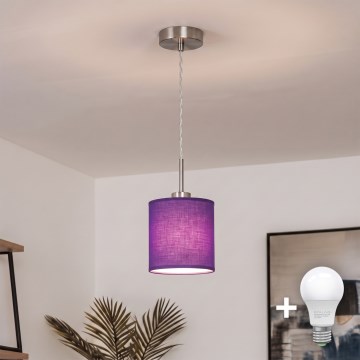 Brilagi - LED Luster na lankách NUBILA 1xE27/60W/230V pr. 14 cm fialová