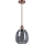 Brilagi - LED luster na lankách RETRO GLASS 1xE27/60W/230V pr. 26 cm biela/dymovo-šedá
