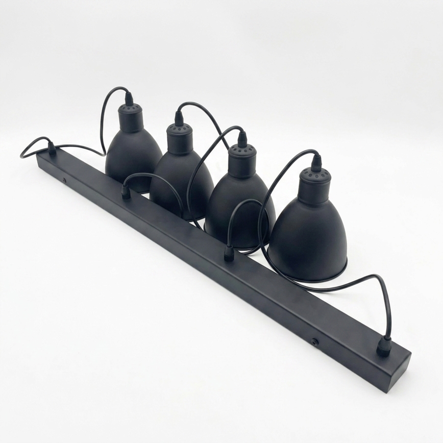 Brilagi - LED luster na lankách RIDDY 4xE27/60W/230V čierna