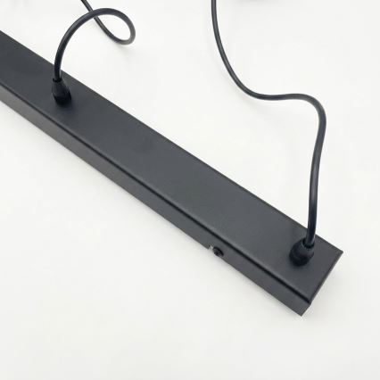 Brilagi - LED luster na lankách RIDDY 4xE27/60W/230V čierna