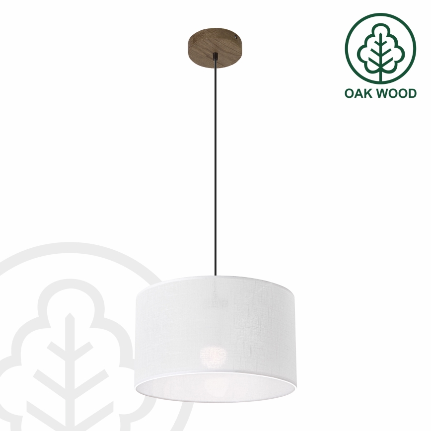 Brilagi - LED Luster na lanku ANTHONY 1xE27/60W/230V dub orech/biela