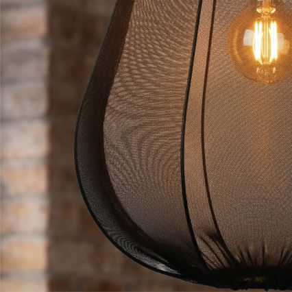 Brilagi - LED luster na lanku ARVEN 1xE27/8W/230V priemer 37 cm čierny