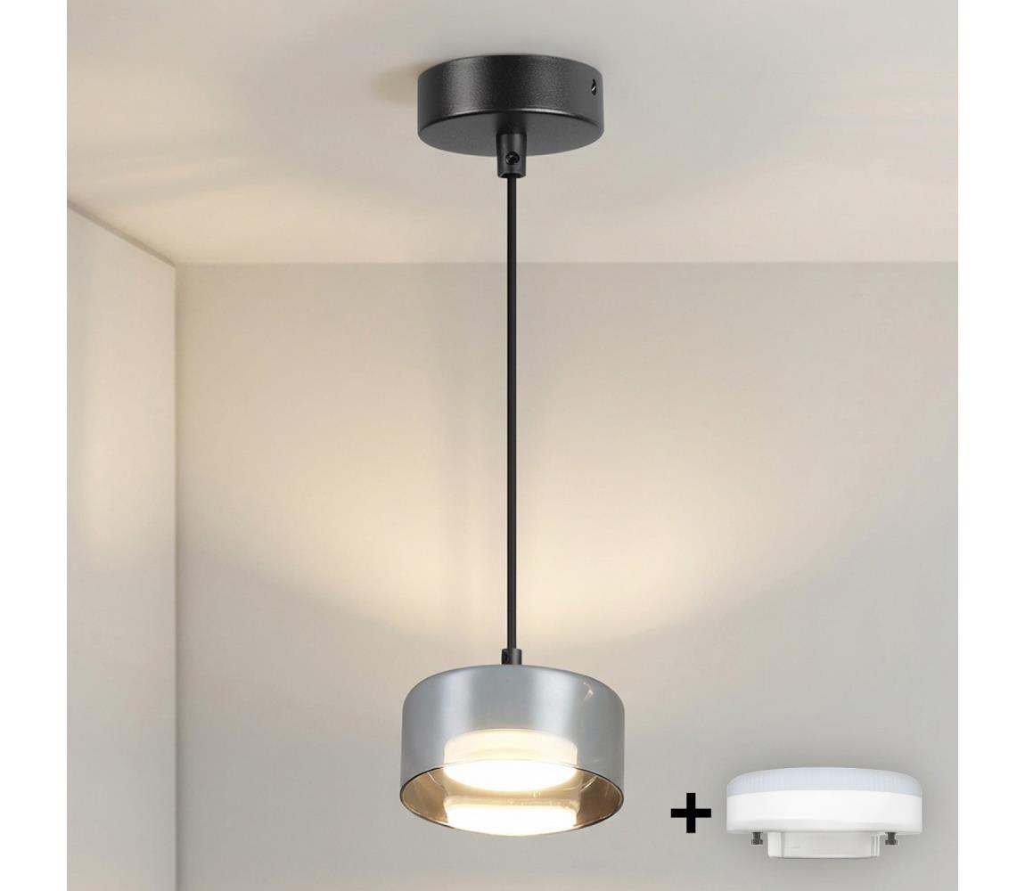 Brilagi - LED Luster na lanku AURA LUX 1xGX53/30W/230V čierna/dymová WO-OEM-CF-16-BK