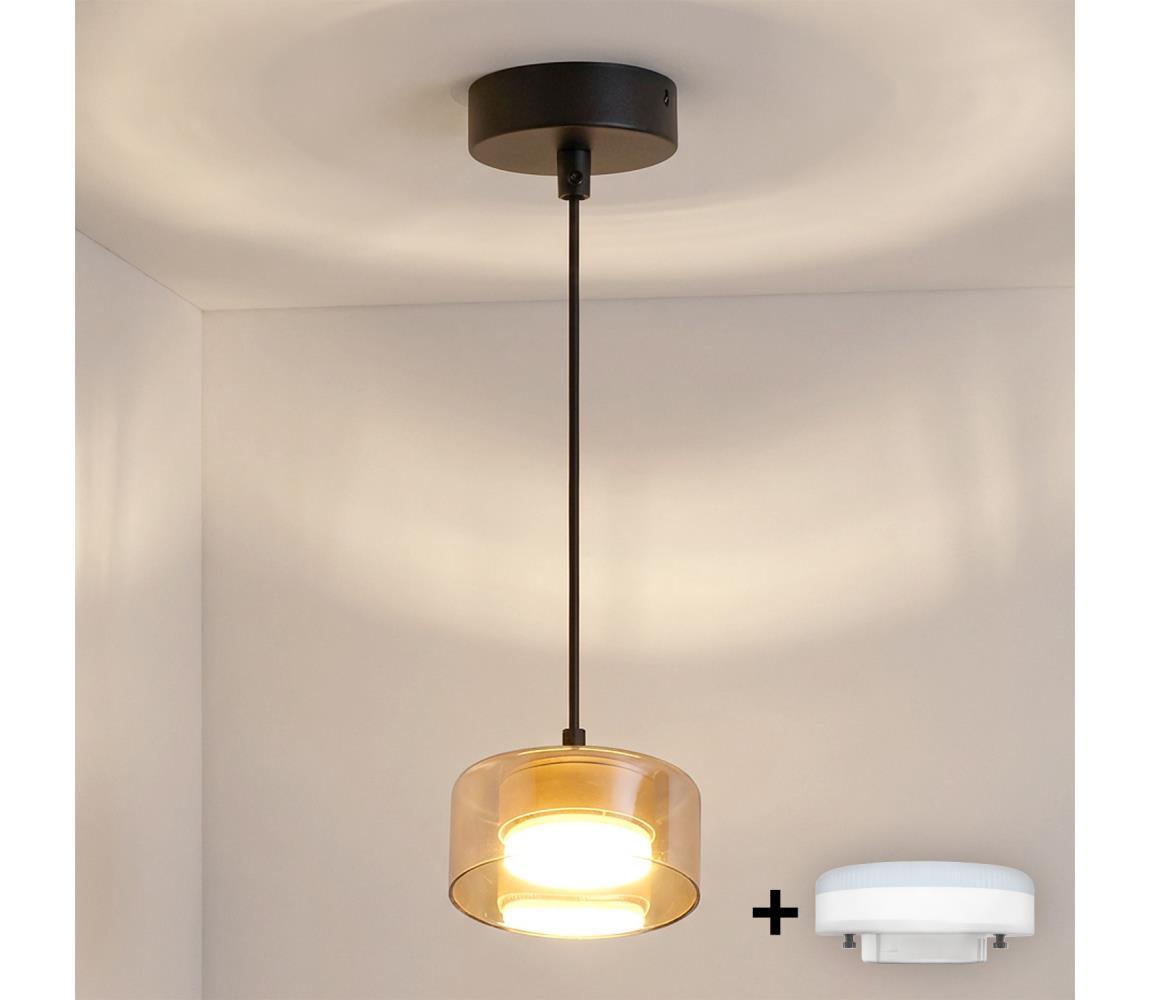 Brilagi - LED Luster na lanku AURA LUX 1xGX53/30W/230V čierna/zlatá WO-OEM-CF-16-GLD