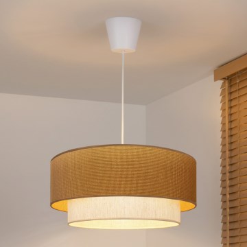 Brilagi - LED luster na lanku BOHO ECO 1xE27/10W/230V pr. 40 cm béžová/krémová