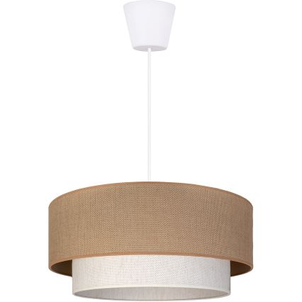 Brilagi - LED luster na lanku BOHO ECO 1xE27/10W/230V pr. 40 cm béžová/krémová