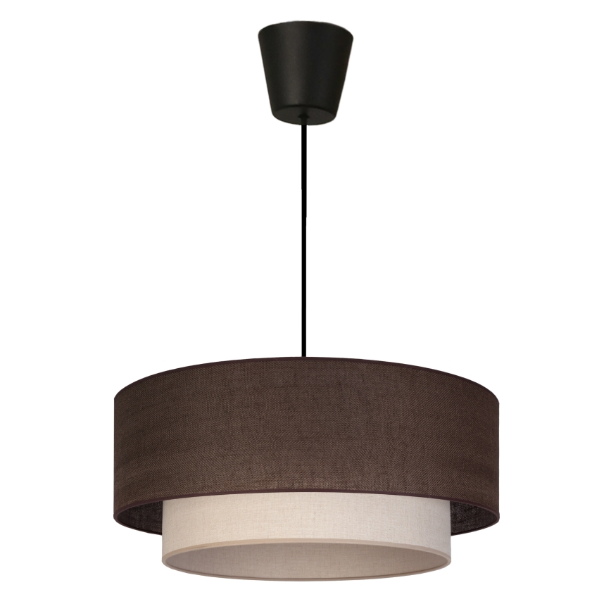 Brilagi - LED Luster na lanku BOHO ECO 1xE27/10W/230V pr. 40 cm hnedá/krémová