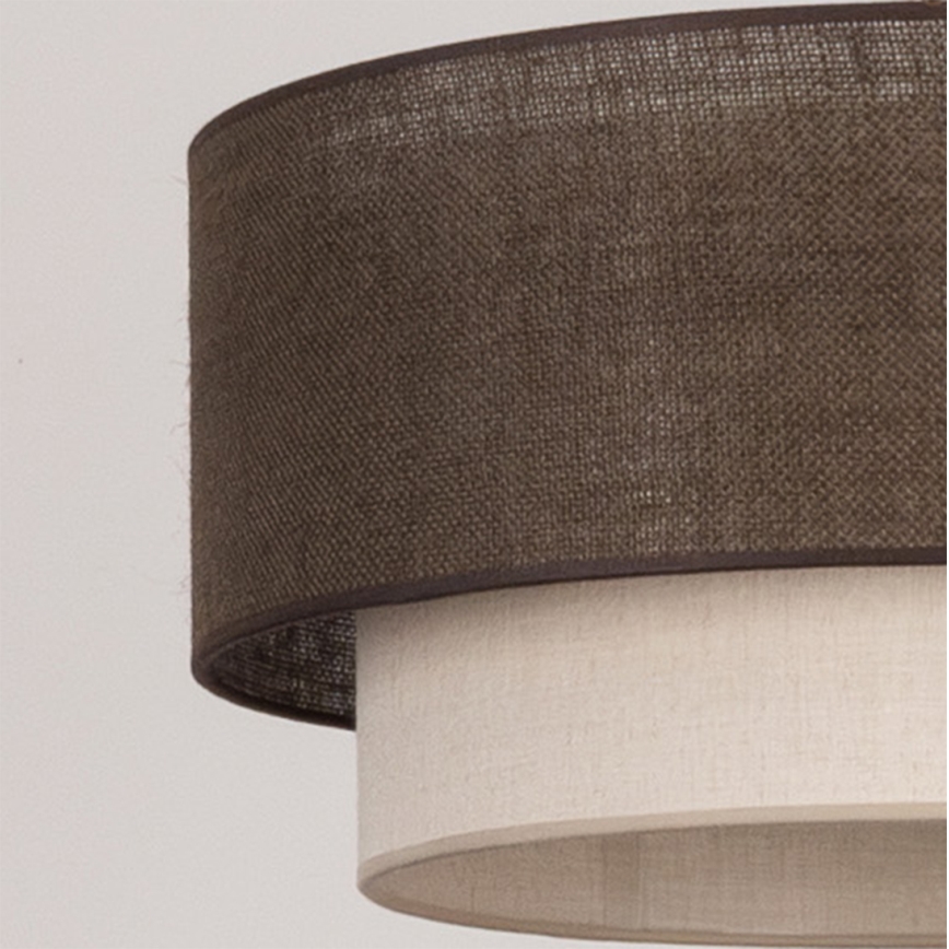 Brilagi - LED Luster na lanku BOHO ECO 1xE27/10W/230V pr. 40 cm hnedá/krémová