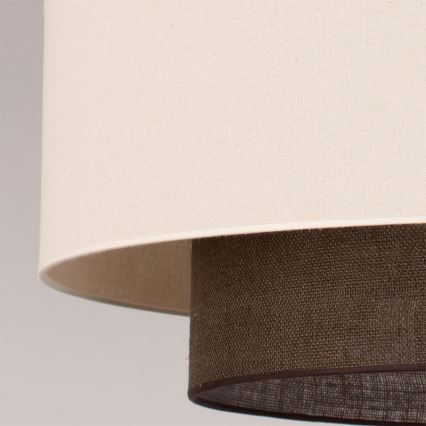 Brilagi - LED luster na lanku BOHO STYLE 3xE27/15W/230V pr. 80 cm krémová/hnedá