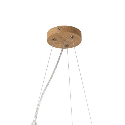 Brilagi - LED luster na lanku CARVALHO MODERN 3xE27/60W/230V dub pr. 47,5 cm