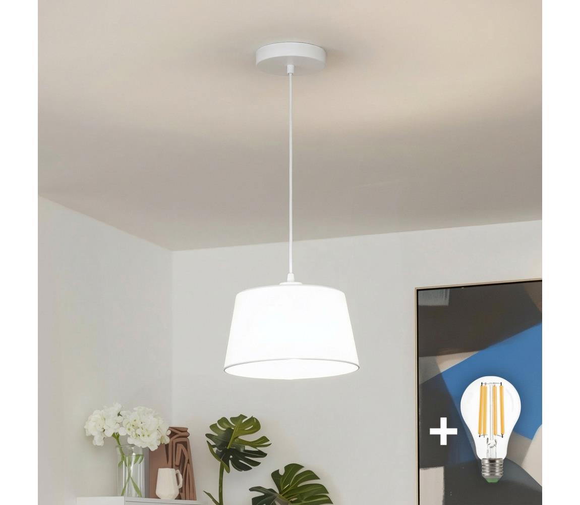 Brilagi - LED luster na lanku CERIA 1xE27/40W/230V pr. 25 cm biela EG300171+EG781032