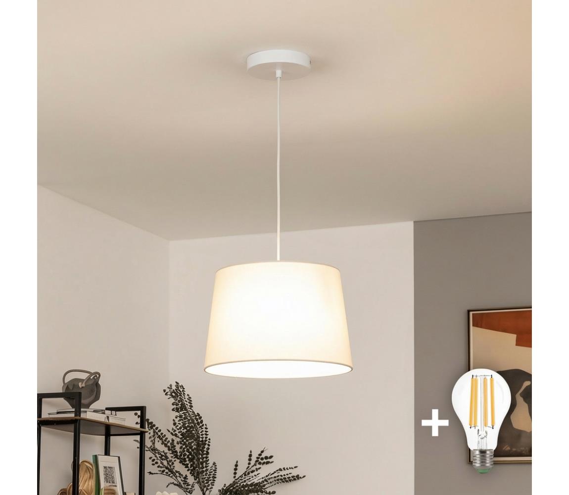 Brilagi - LED luster na lanku CERIA 1xE27/40W/230V pr. 30 cm béžová EG300171+EG781037