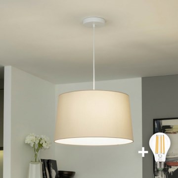 Brilagi - LED luster na lanku CERIA 1xE27/40W/230V pr. 45 cm béžový