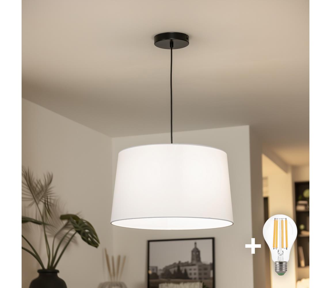 Brilagi - LED luster na lanku CERIA 1xE27/40W/230V pr. 45 cm biela BG3987+EG781041