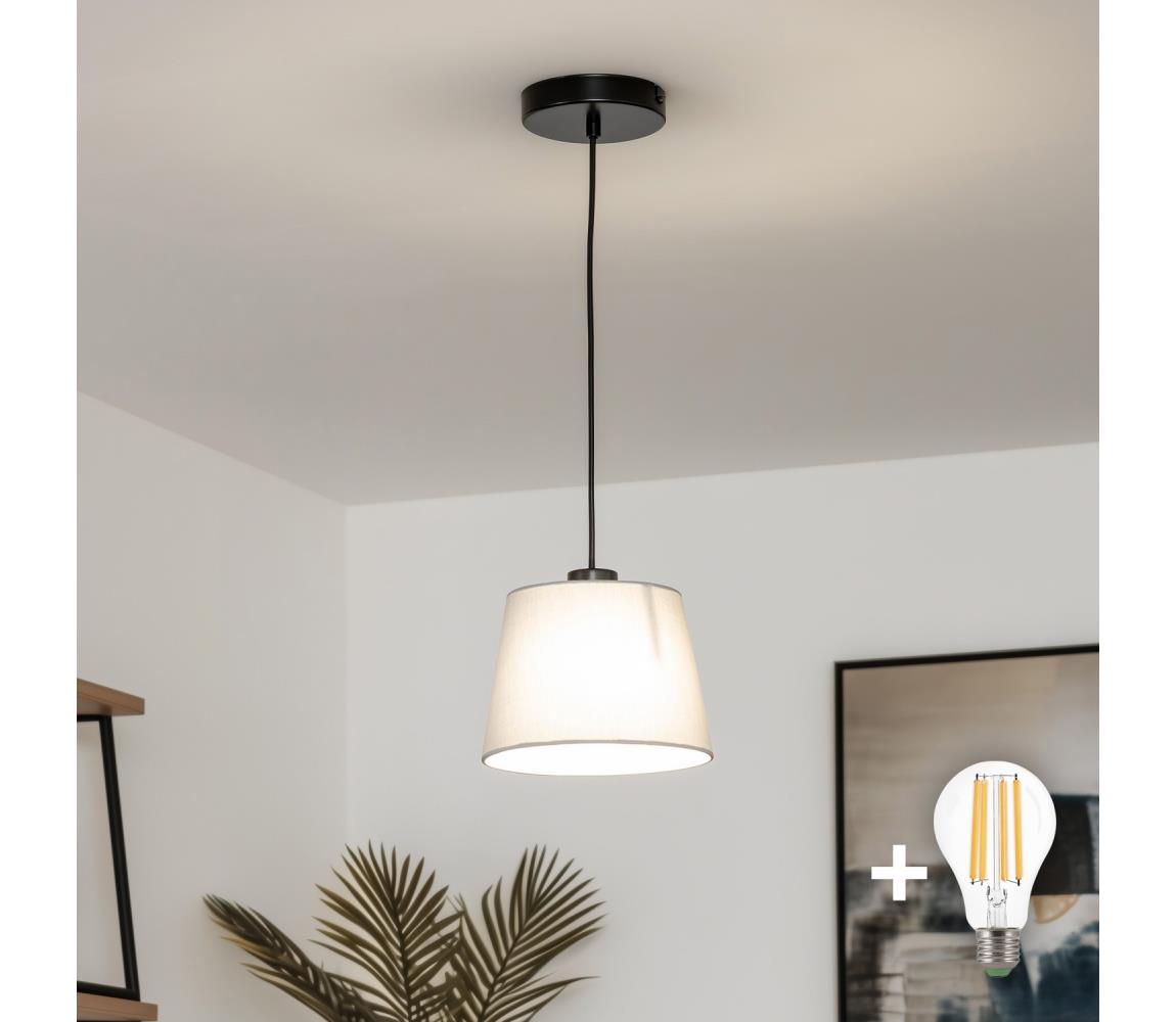 Brilagi - LED luster na lanku CERIA 1xE27/40W/230V priemer 20,5 cm sivá BG3987+EG781031