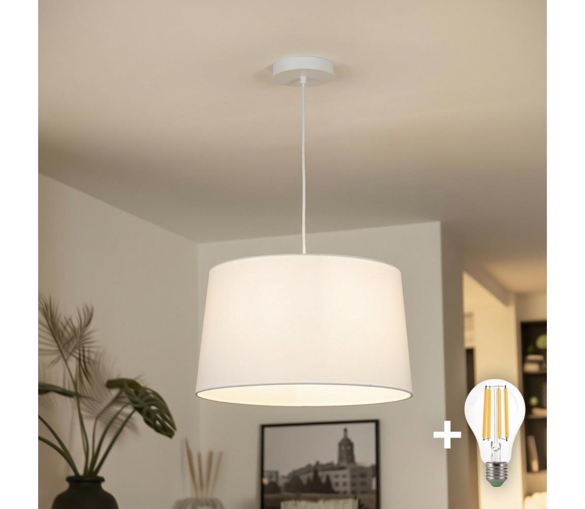 Brilagi - LED luster na lanku CERIA 1xE27/40W/230V priemer 45 cm biela EG300171+EG781041