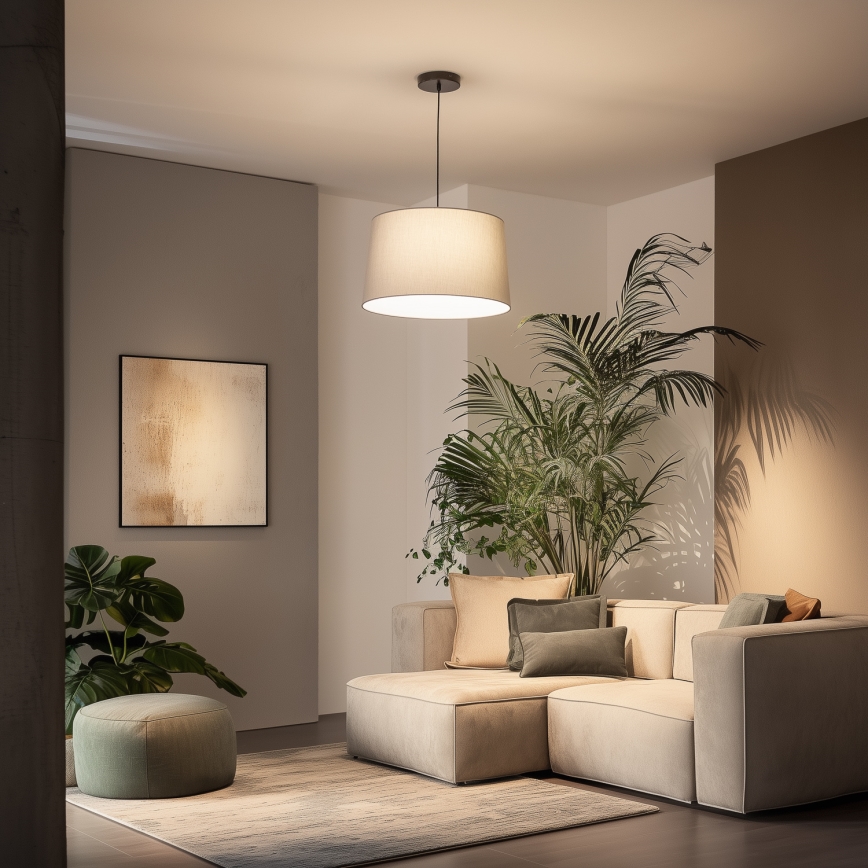 Brilagi - LED luster na lanku CERIA 1xE27/40W/230V priemer 45 cm šedý