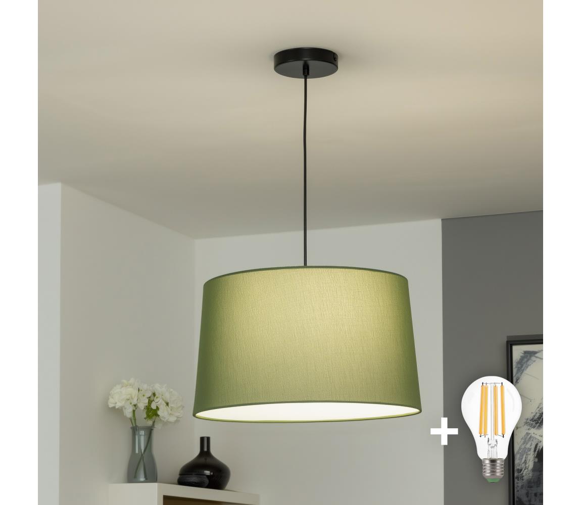 Brilagi - LED luster na lanku CERIA 1xE27/40W/230V priemer 45 cm zelený BG3987+EG781045