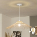 Brilagi - LED luster na lanku CERIA BOHO 1xE27/40W/230V pr. 100 cm bambus