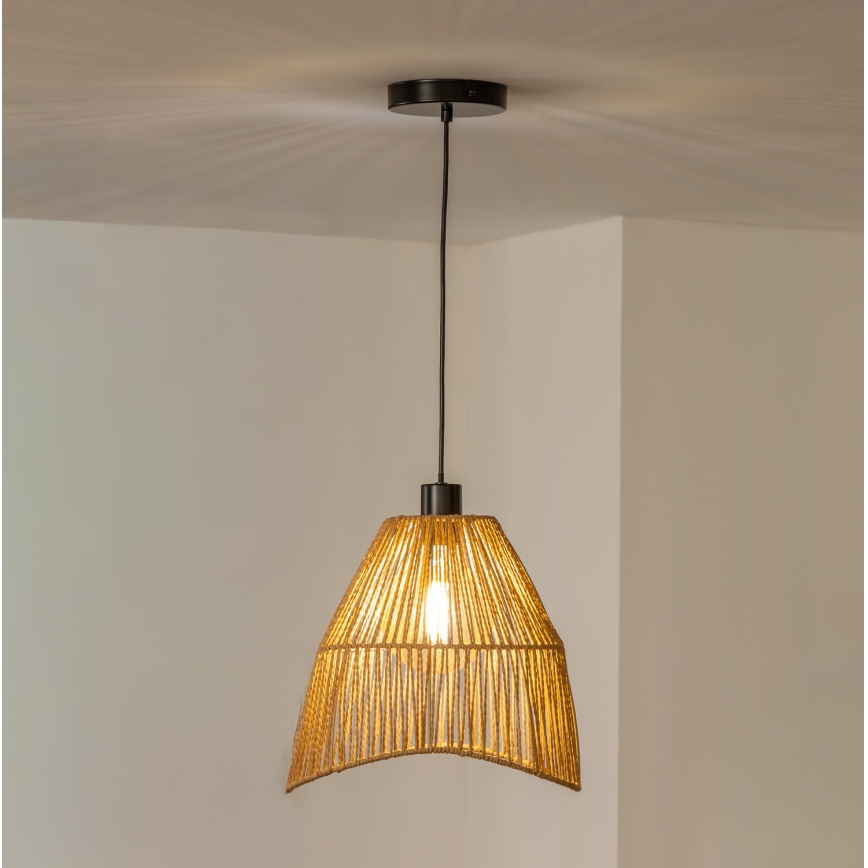 Brilagi - LED luster na lanku CERIA BOHO 1xE27/40W/230V pr. 30 cm hnedá