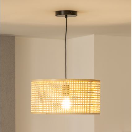 Brilagi - LED luster na lanku CERIA BOHO 1xE27/40W/230V pr. 40 cm bambus