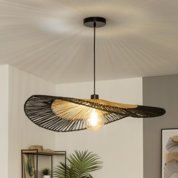 Brilagi - LED luster na lanku CERIA BOHO 1xE27/40W/230V pr. 50 cm čierna/hnedá