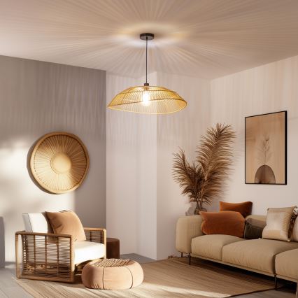 Brilagi - LED luster na lanku CERIA BOHO 1xE27/40W/230V pr. 70 cm hnedá