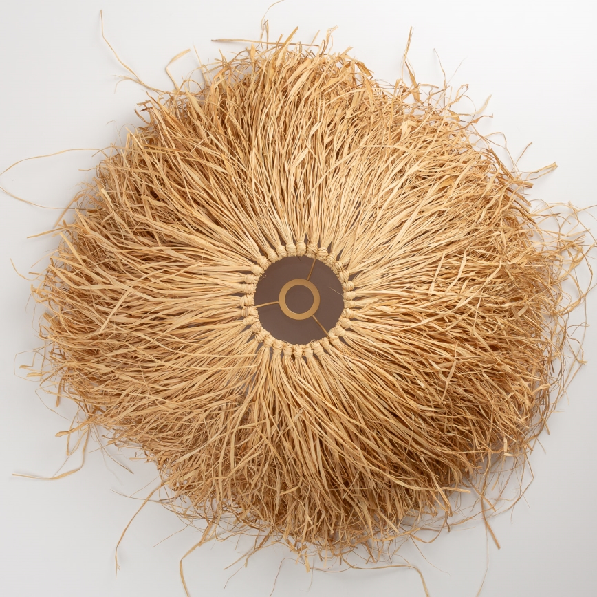 Brilagi - LED luster na lanku CERIA BOHO 1xE27/40W/230V priemer 60 cm rafia