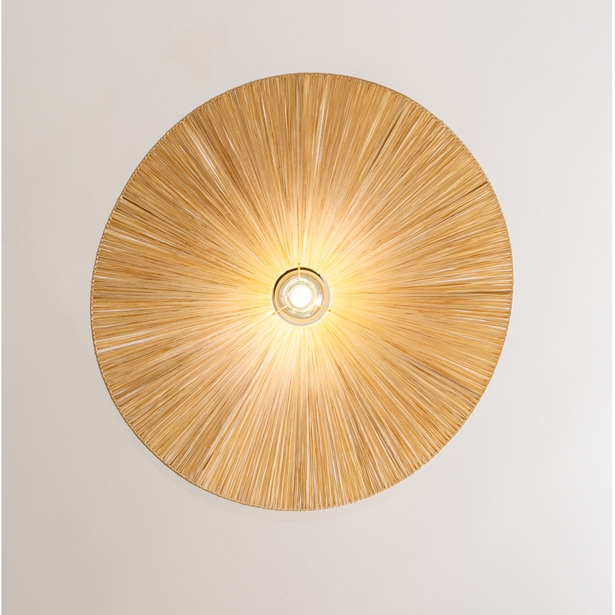 Brilagi - LED luster na lanku CERIA BOHO 1xE27/40W/230V, priemer 80 cm, rafia