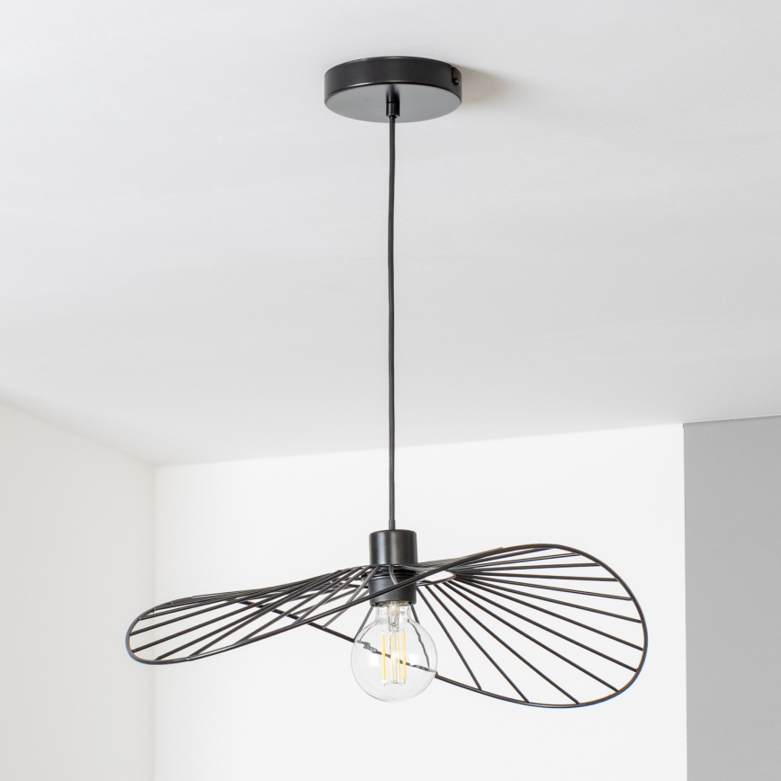 Brilagi - LED luster na lanku CERIA WIRE 1xE27/40W/230V 40x56 cm čierna