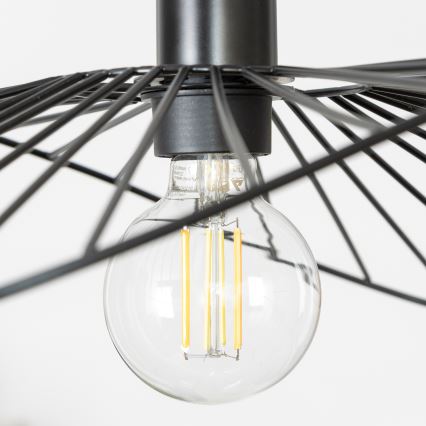 Brilagi - LED luster na lanku CERIA WIRE 1xE27/40W/230V 40x56 cm čierna