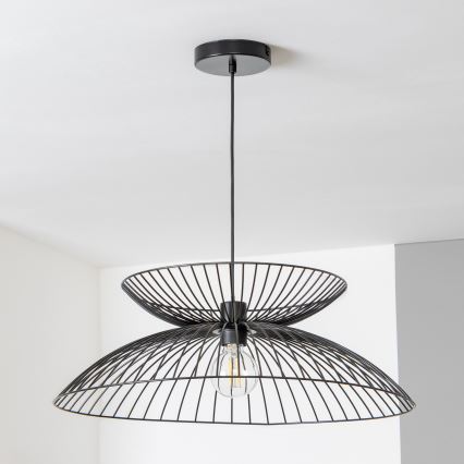 Brilagi - LED luster na lanku CERIA WIRE 1xE27/40W/230V pr. 60 cm čierna