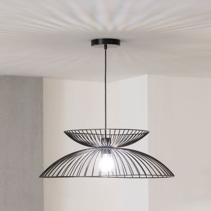 Brilagi - LED luster na lanku CERIA WIRE 1xE27/40W/230V pr. 60 cm čierna