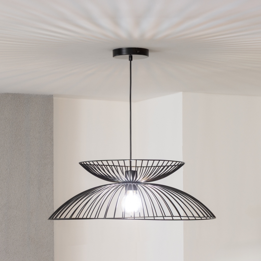 Brilagi - LED luster na lanku CERIA WIRE 1xE27/40W/230V pr. 60 cm čierna
