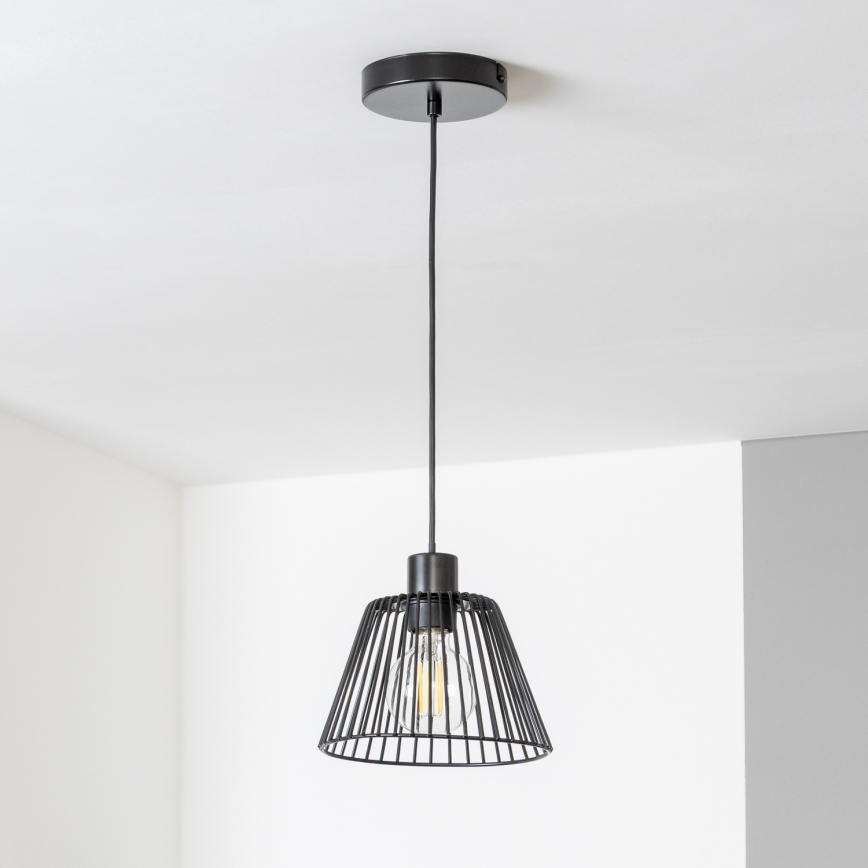 Brilagi - LED luster na lanku CERIA WIRE 1xE27/40W/230V priemer 21 cm čierny
