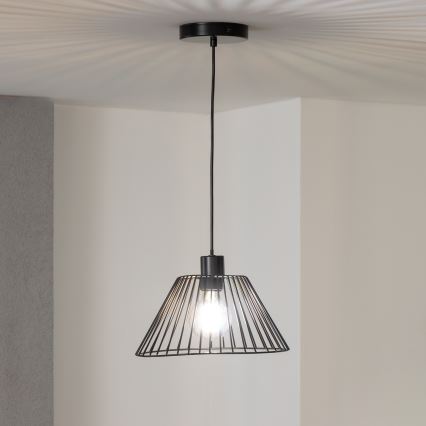 Brilagi - LED luster na lanku CERIA WIRE 1xE27/40W/230V priemer 30 cm čierna