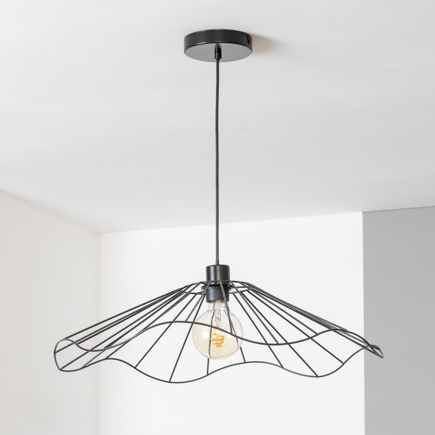 Brilagi - LED luster na lanku CERIA WIRE 1xE27/40W/230V priemer 60 cm čierna