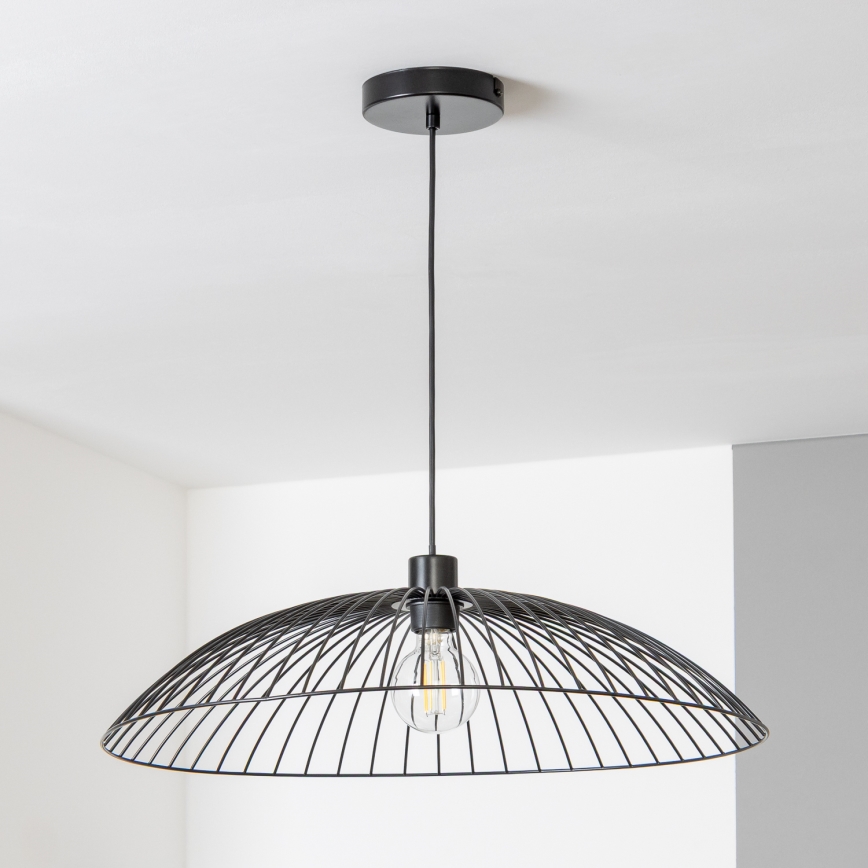 Brilagi - LED luster na lanku CERIA WIRE 1xE27/40W/230V priemer 60 cm čierna