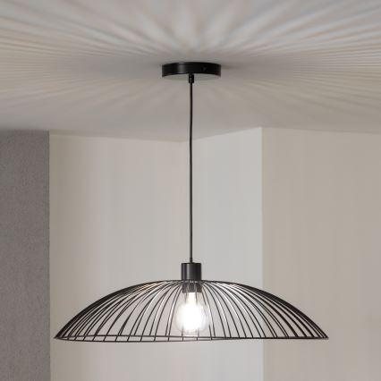 Brilagi - LED luster na lanku CERIA WIRE 1xE27/40W/230V priemer 60 cm čierna
