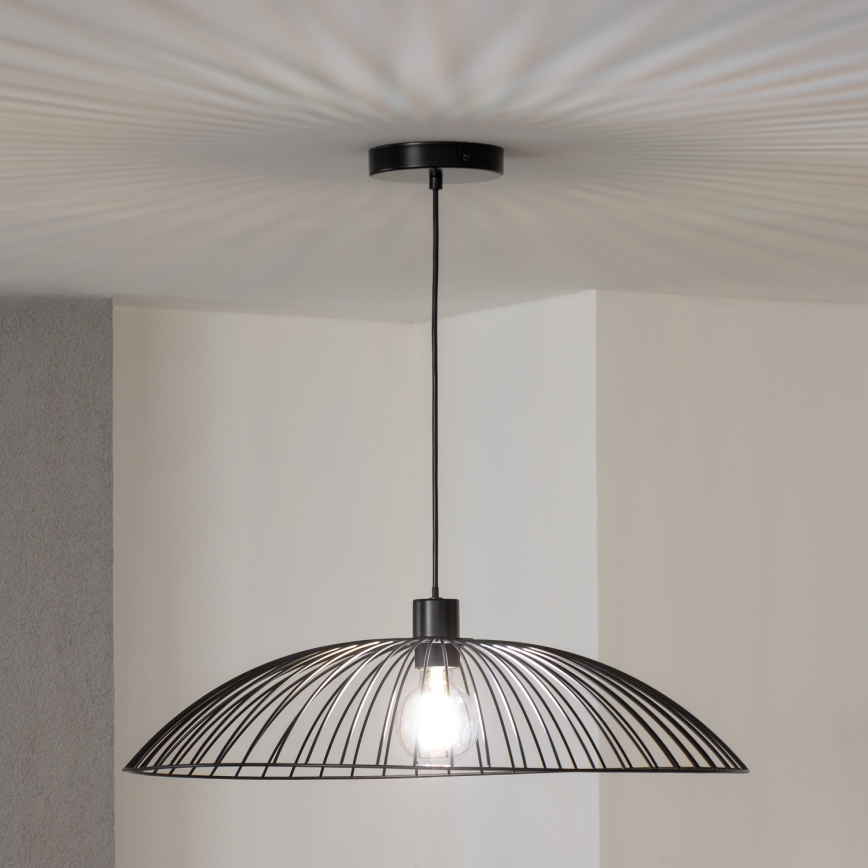 Brilagi - LED luster na lanku CERIA WIRE 1xE27/40W/230V priemer 60 cm čierna