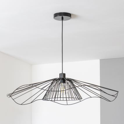 Brilagi - LED luster na lanku CERIA WIRE 1xE27/40W/230V priemer 80 cm čierna