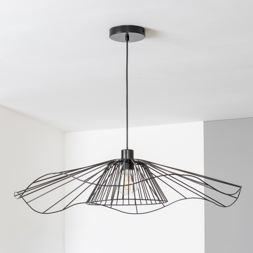 Brilagi - LED luster na lanku CERIA WIRE 1xE27/40W/230V priemer 80 cm čierna